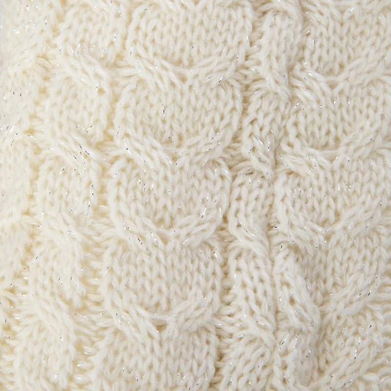 Ladies Knit Faux Fur Cabin Socks