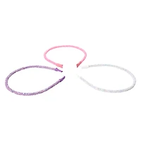 glitter headband set 3-pack