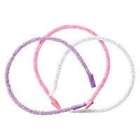 glitter headband set 3-pack