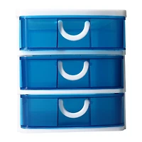 Stackable 3-Drawer Mini Organizer 7.5in x 6.3in - Navy