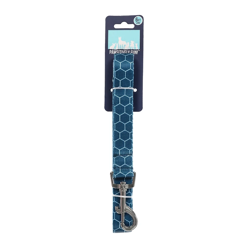gray printed pet leash