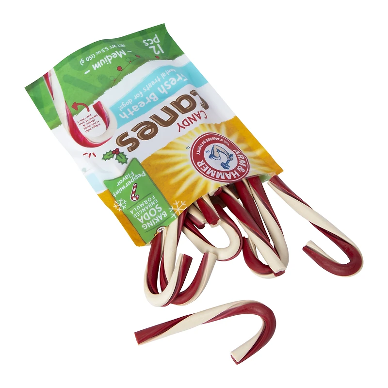 arm & hammer® fresh breath candy canes for dogs 5.3oz