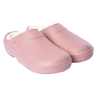 Ladies Black Sherpa-Lined Eva Clogs