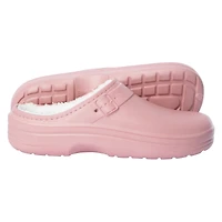 Ladies Black Sherpa-Lined Eva Clogs