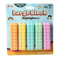 large block highlighters 5-pack