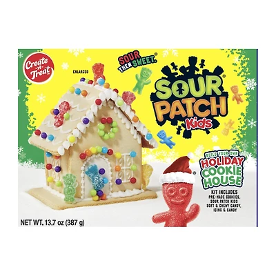 sour patch kids® build your own holiday cookie house kit