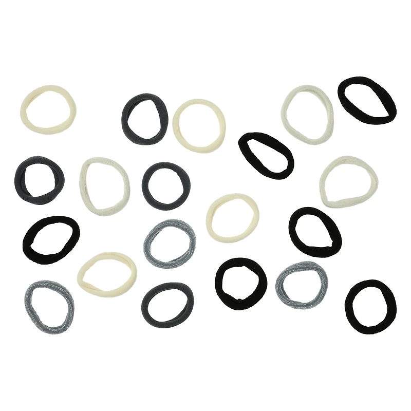 20-Piece Lycra Ponytail Holders