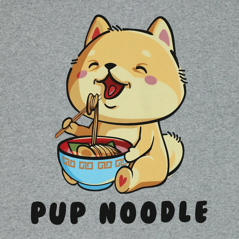 anime 'pup noodle' graphic tee