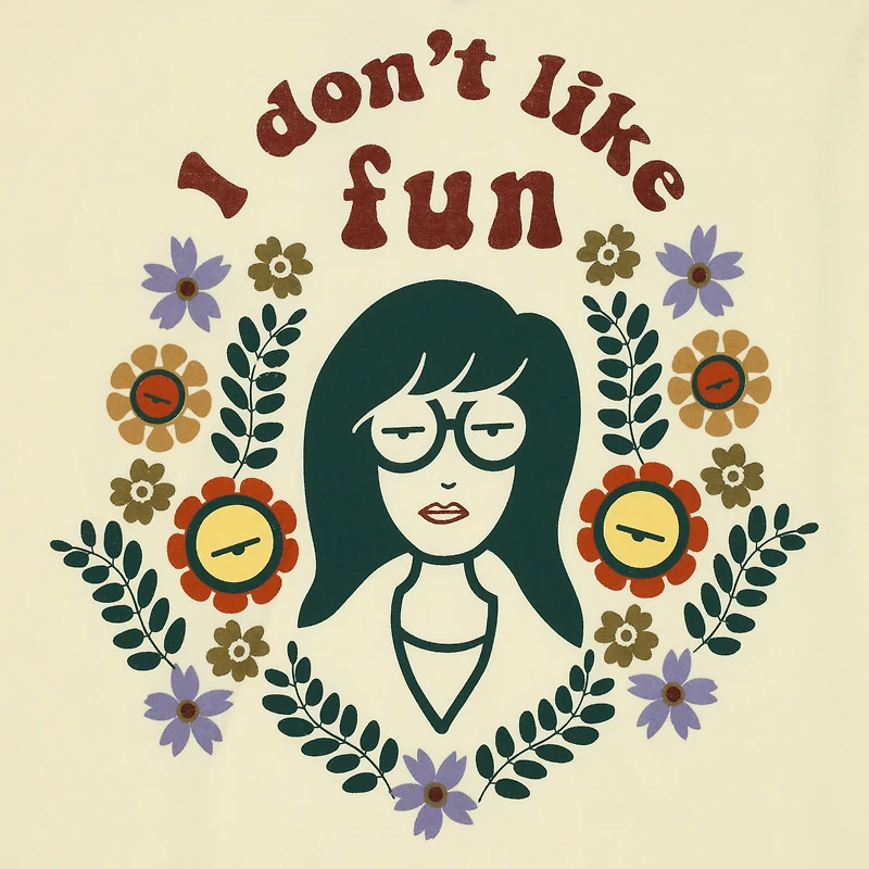 daria™ 'i don't like fun' graphic tee