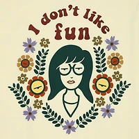 daria™ 'i don't like fun' graphic tee
