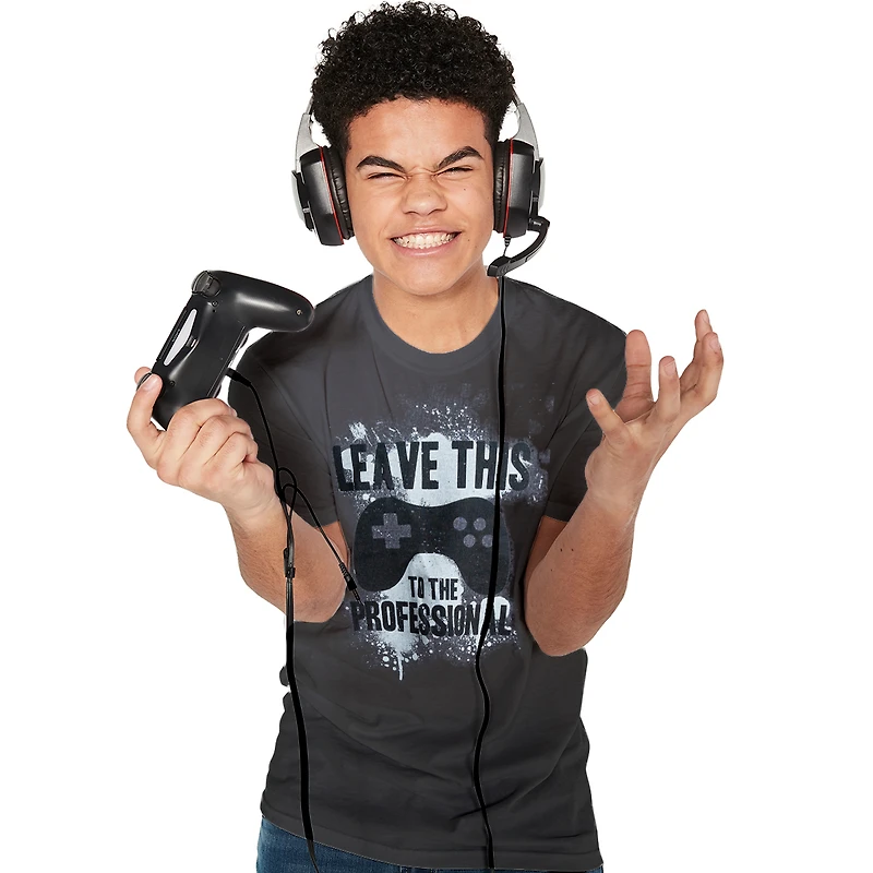 'leave this to the professional' gamer graphic tee