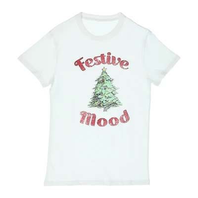 'Festive Mood' Graphic Tee - Small