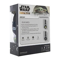 the mandalorian grogu™ kid-safe headphones w/ in-line mic