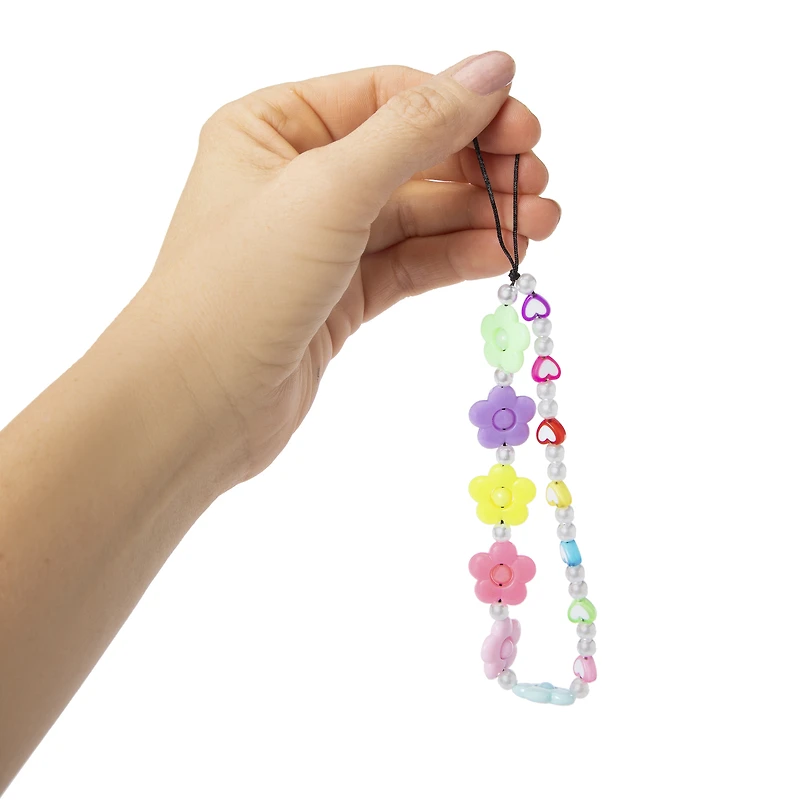 beaded phone charm