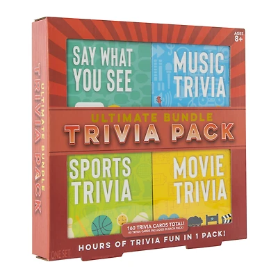 ultimate bundle trivia card games 4-pack
