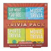 ultimate bundle trivia card games 4-pack
