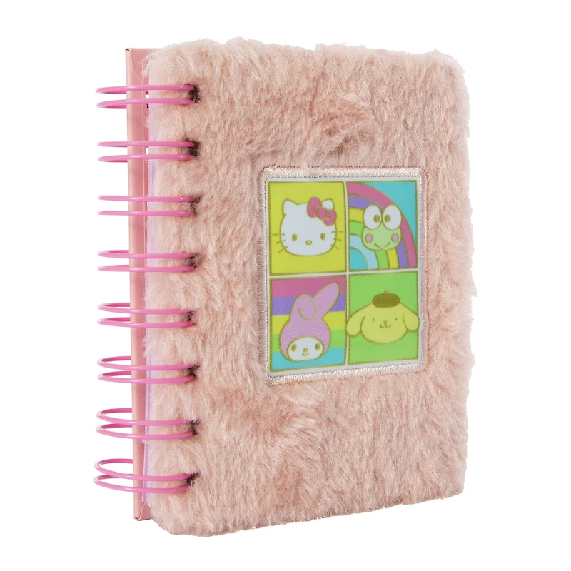 hello kitty & friends® mini fuzzy journal 80 sheets