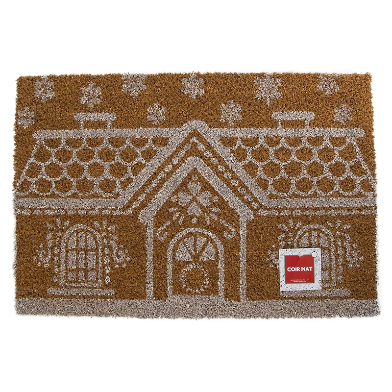 holiday coir doormat 24in x 16in