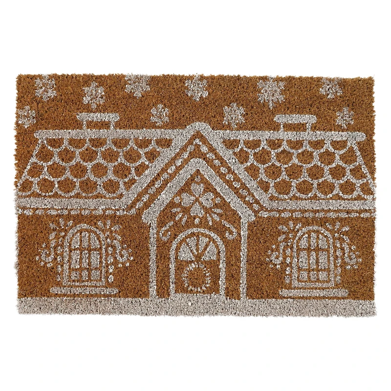 holiday coir doormat 24in x 16in