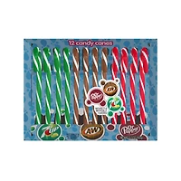 soda flavored candy canes 12-pack