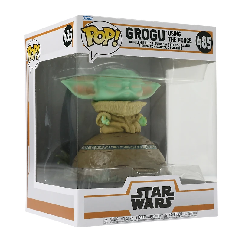 Pop! Deluxe Grogu using the force lights & sound - The Mandalorian vinyl figure