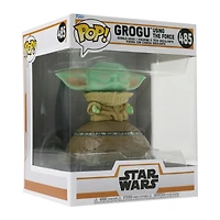 Pop! Deluxe Grogu using the force lights & sound - The Mandalorian vinyl figure
