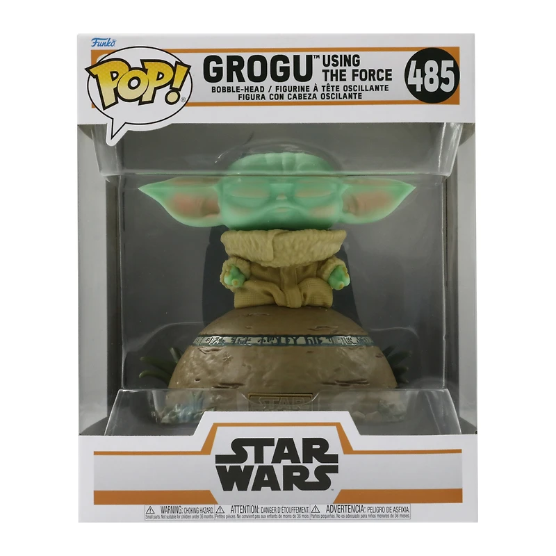 Pop! Deluxe Grogu using the force lights & sound - The Mandalorian vinyl figure