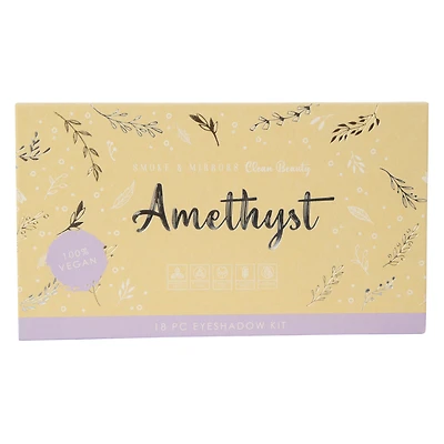 smoke & mirrors clean beauty amethyst eyeshadow kit 18-piece