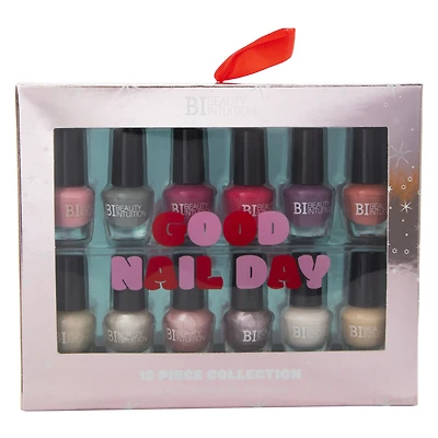 beauty intuition 'good nail day' 12-piece nail polish gift set