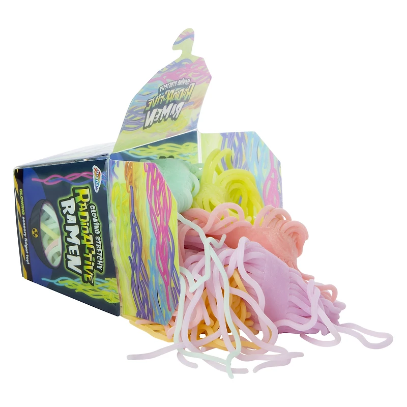 radioactive ramen glowing sensory fidget toy