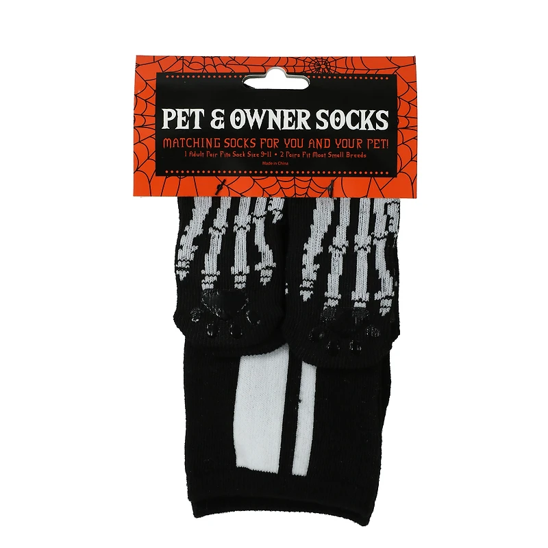 halloween pet & owner socks matching set
