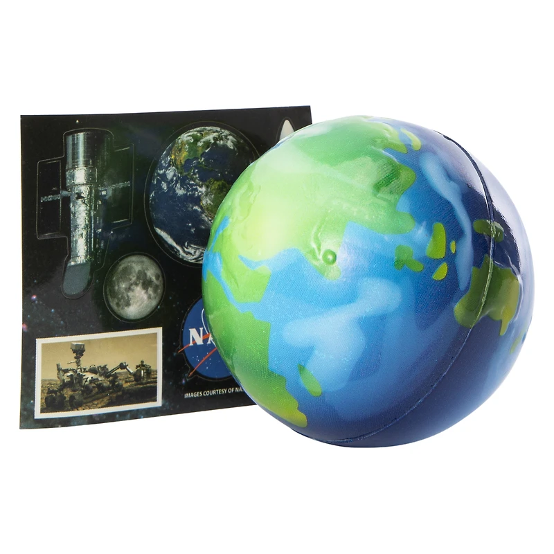 planet bouncy ball with nasa stickers