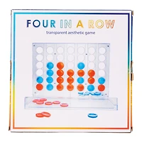 four in a row: transparent aesthetic game