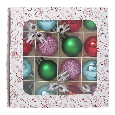 mini christmas tree ornaments 16-count