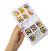 jewelry making bead kit & case with 2000+ beads