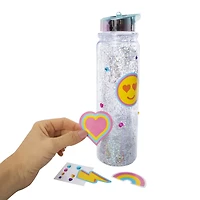 Crafted By U™ Decorate & Design Your Own Glitter Water Bottle