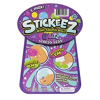 stickeez mini squish balls 3-pack
