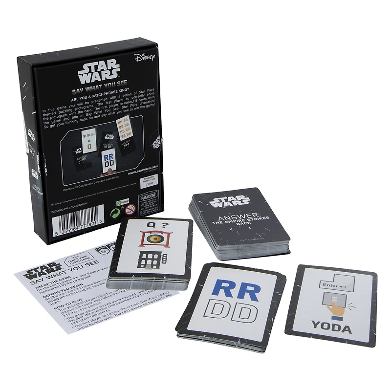 Star Wars say what you see card game 76-cards