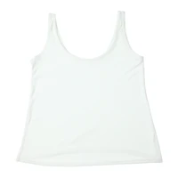 juniors white hacci tank top
