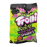 trolli® sour watermelon sharks gummi candy 3oz