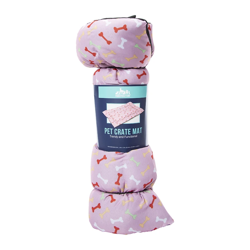 printed large pet crate mat 36in x 24in