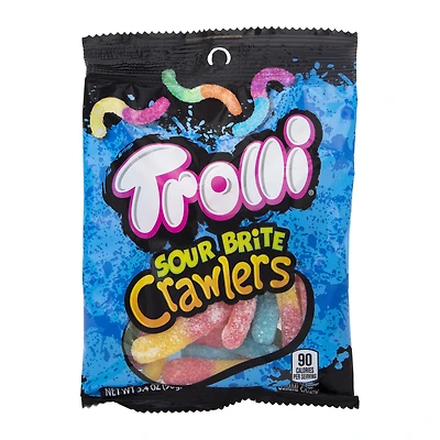 trolli® sour brite crawlers 3.4oz candy bag