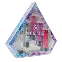 smoke & mirrors shimmer & shine flavored lip gloss set 5-piece