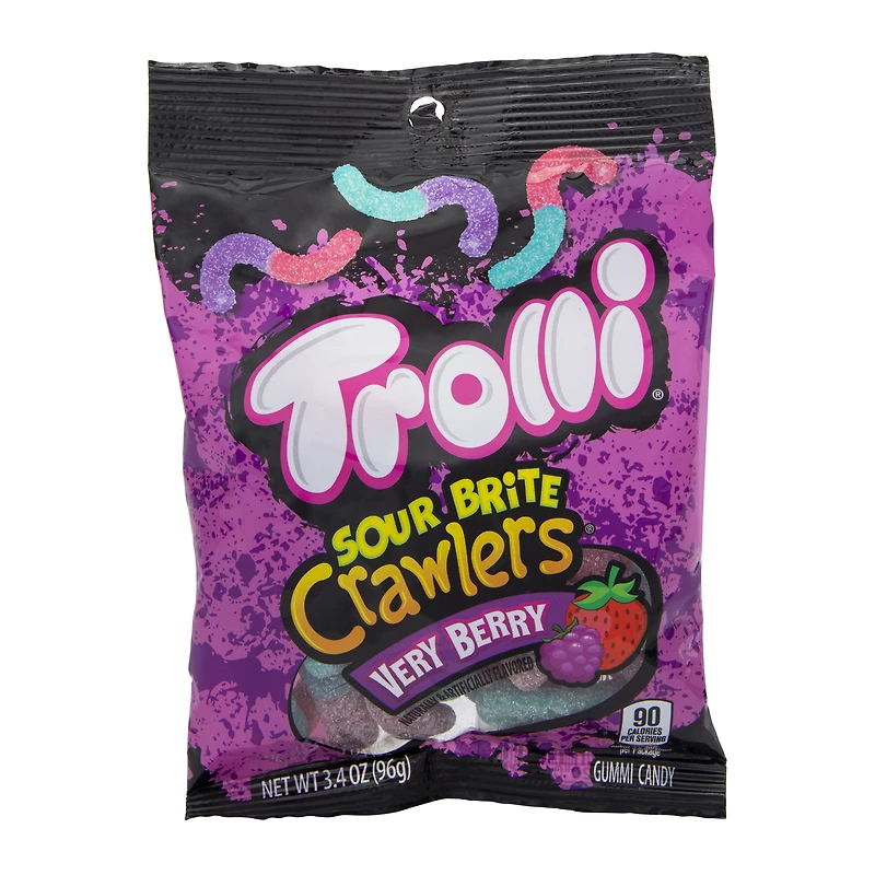trolli® sour brite crawlers very berry gummi candy 3.4oz