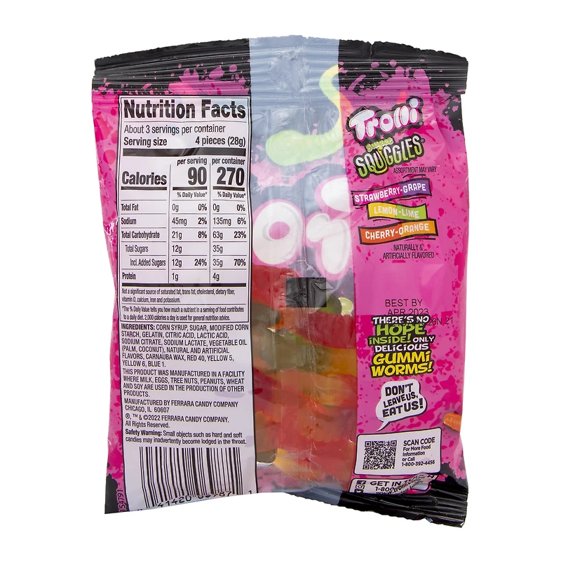 trolli® sweet squiggles® gummi worms 3oz