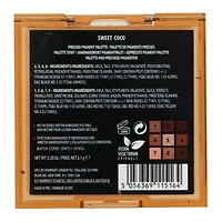 w7® sweet coco pressed pigment palette