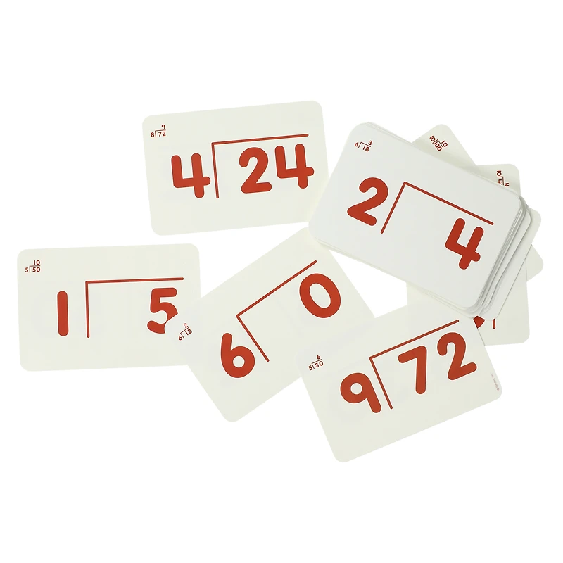 division flash cards 36-count