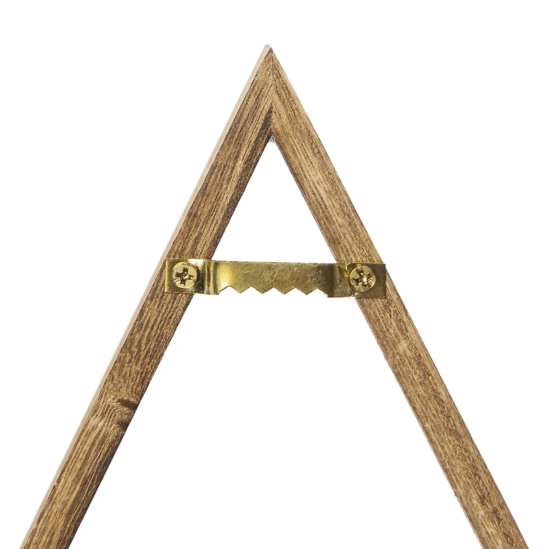 small wooden triangle shelf 11in