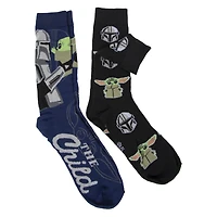2-pack the mandalorian™ grogu young men's crew socks
