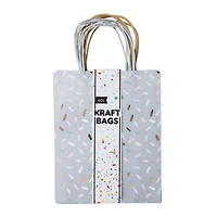 medium kraft paper gift bags 6-count 10in x 8in